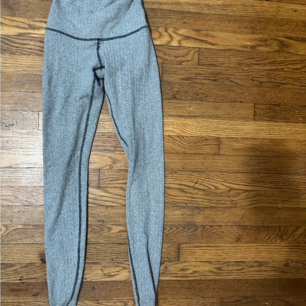 Gray High-Waisted Leggings Lululemon
